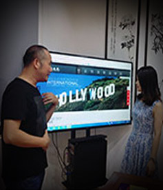 感謝電影制作公司胡導演遠從廣州來到我公司交流網站，我們定全力以赴，不負使命，幫您把網絡營銷落地。